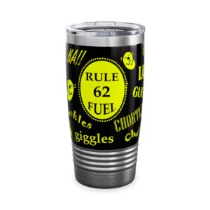 Rule # 62 Tumbler-yellow & black