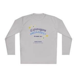 Lightweight Long Sleeve Tee, white & gray