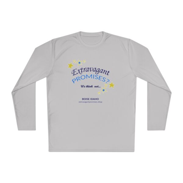 Lightweight Long Sleeve Tee, white & gray - Image 2