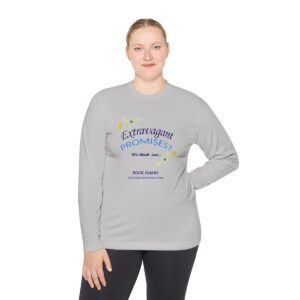 Lightweight Long Sleeve Tee, white & gray