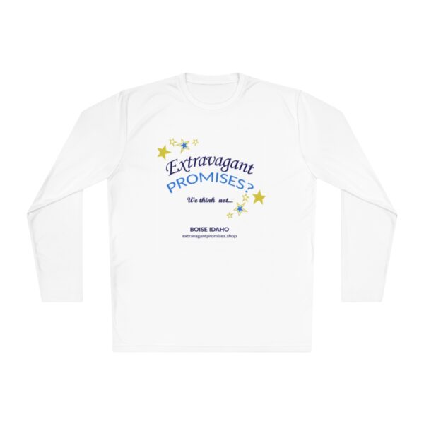 Lightweight Long Sleeve Tee, white & gray - Image 5